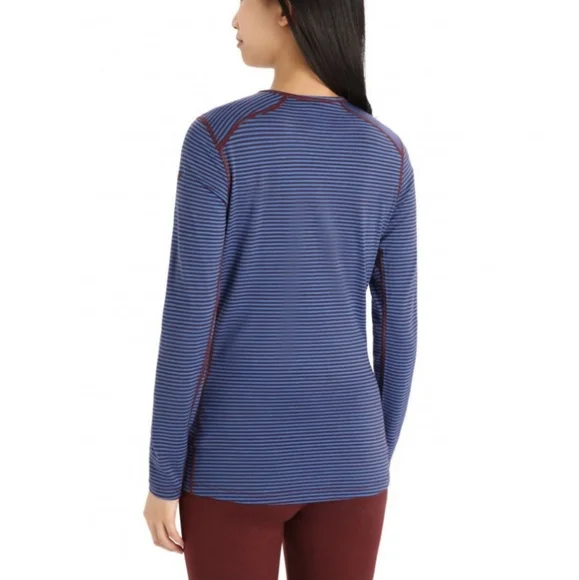 Icebreaker Womens 200 Oasis Long Sleeve Crew Base Layer Lazarte/Esprs Small - Picture 2 of 8